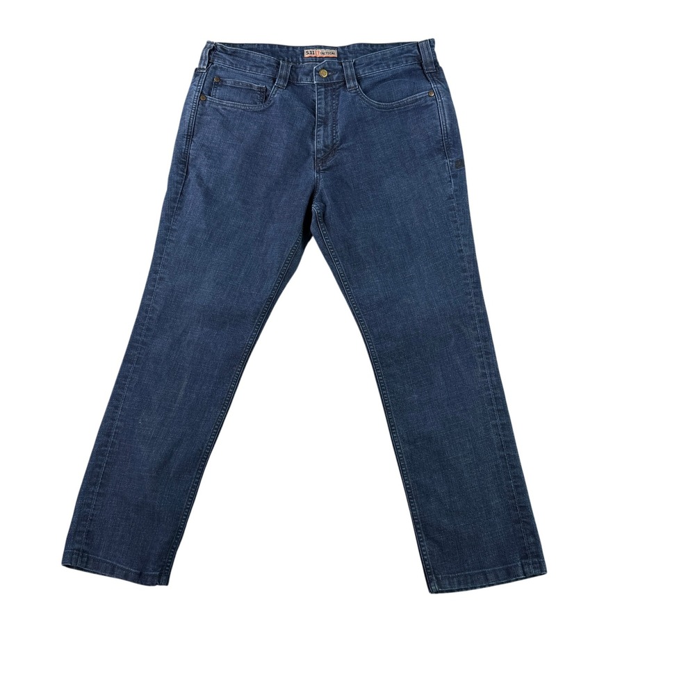 5.11‎ Tactical Jeans Mens 34x28 Blue Defender-Flex Straight Leg 74465-718